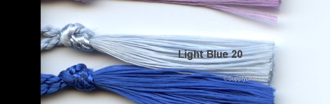 Rayon style Bookmark tassel Light Blue pack